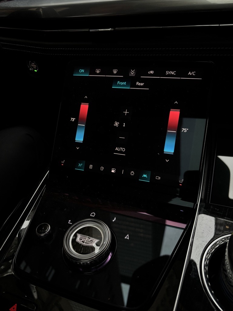 Escalade climate control touchscreen